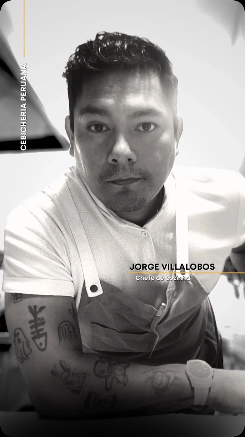 Jorge Villalobos, chef de cozinha da Cevicheria Peruana